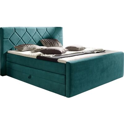 PLACES OF STYLE Atlanta Boxspringbett - 160x200cm, Ozeanblau PLACES OF STYLE Atlanta Boxspringbett - 160x200cm, Ozeanblau