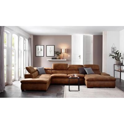 Home Affaire Alberto U-Form Sofa - Vintage Microfaser Home Affaire Alberto U-Form Sofa - Vintage Microfaser
