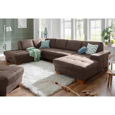 Home affaire Puccini U-Form Sofa - Luxus-Mikrofaser Home affaire Puccini U-Form Sofa - Luxus-Mikrofaser
