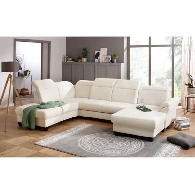 HOME AFFAIRE Solvei U-Formbeige Sofa - U-Form, Mikrofaser, Linke Ottomane HOME AFFAIRE Solvei U-Formbeige Sofa - U-Form, Mikrofaser, Linke Ottomane