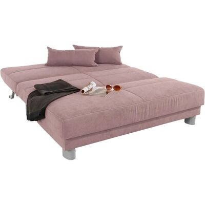 INOSIGN Gina Schlafsofa - Wendbares Chenille Pink Sofa INOSIGN Gina Schlafsofa - Wendbares Chenille Pink Sofa