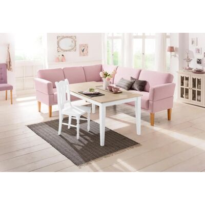 HOME AFFAIRE Fehmarn L-förmige Rosa Polyester-Sitzbank HOME AFFAIRE Fehmarn L-förmige Rosa Polyester-Sitzbank
