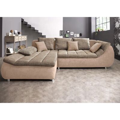 INOSIGN Imola L-Form Sofa - Microfaser, braun, mit Bettfunktion INOSIGN Imola L-Form Sofa - Microfaser, braun, mit Bettfunktion