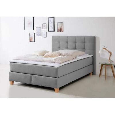 HOME AFFAIRE Moulay Samtstoff Boxspringbett - Boxspringbett HOME AFFAIRE Moulay Samtstoff Boxspringbett - Boxspringbett