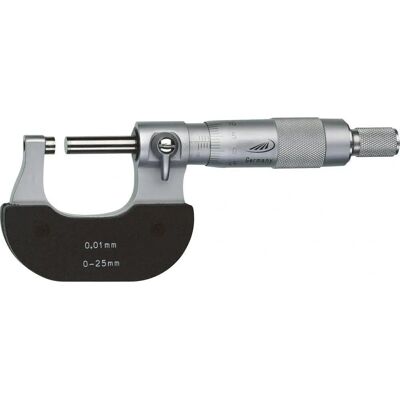 Helios Preisser 0800501 Mikrometer - 0-25mm Målområde, 0.01mm Aflæsning Helios Preisser 0800501 Mikrometer - 0-25mm Målområde, 0.01mm Aflæsning