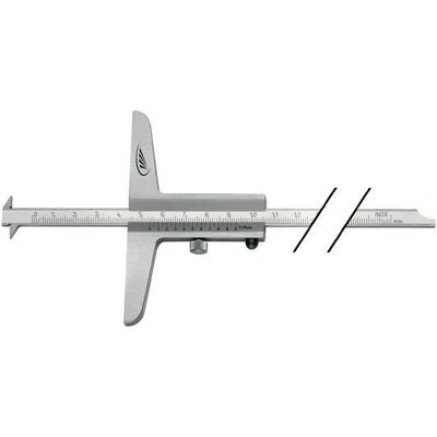 Helios Preisser Tiefenmessschieber - 300mm, Doppelteilung, Chromskala Helios Preisser Tiefenmessschieber - 300mm, Doppelteilung, Chromskala
