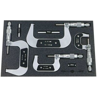 Helios Preisser 0800 513 Außermikrometer-Set - 7 Stück Helios Preisser 0800 513 Außermikrometer-Set - 7 Stück