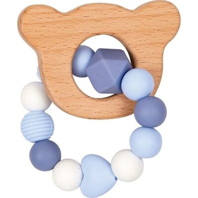 Die Spiegelburg - Silikon-Holz-Beißring - Teddy - BabySpielzeug Die Spiegelburg - Silikon-Holz-Beißring - Teddy - BabySpielzeug