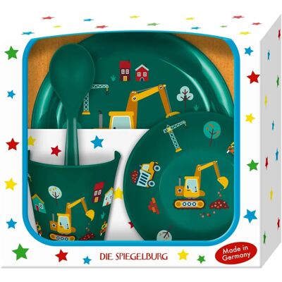 Coppenrath Kinder-Geschirrset Bagger - Kinderteller-Set Coppenrath Kinder-Geschirrset Bagger - Kinderteller-Set