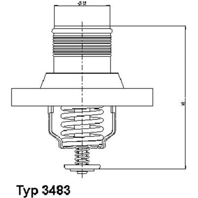 Wahler 3483.89D Termostato - Temperatura 89°C con Junta Wahler 3483.89D Termostato - Temperatura 89°C con Junta