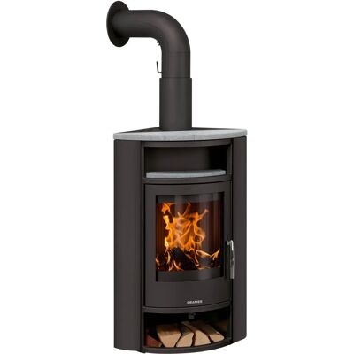 Oranier Polar Eck Stahl Schwarz - Kaminofen - 6,5 kW - A+ Oranier Polar Eck Stahl Schwarz - Kaminofen - 6,5 kW - A+
