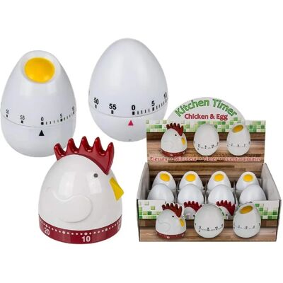 Eieruhr - Weiß - Küchenwecker für Kochen & Backen Eieruhr - Weiß - Küchenwecker für Kochen & Backen