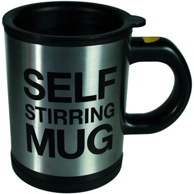 BigBuy Taza con Mezclador Automático - Acero inoxidable, Negro - Taza BigBuy Taza con Mezclador Automático - Acero inoxidable, Negro - Taza
