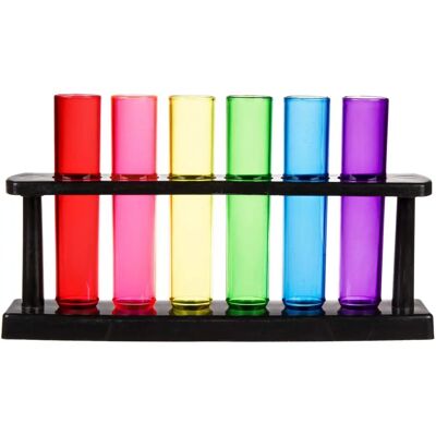 Plast Reagenzglas Shotgläser Set - 6 Stück - 40ml Plast Reagenzglas Shotgläser Set - 6 Stück - 40ml