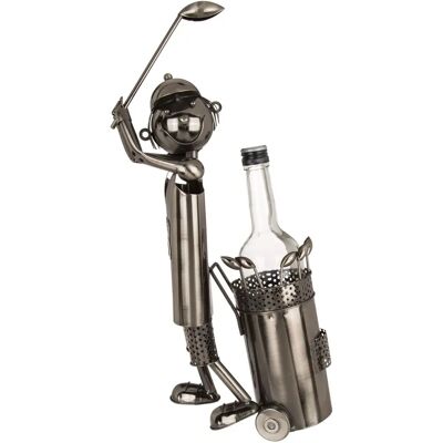Kadogalerie Golfer Farbenfroher Weinflaschenhalter - Weinhalter für Golfbegeisterte Kadogalerie Golfer Farbenfroher Weinflaschenhalter - Weinhalter für Golfbegeisterte