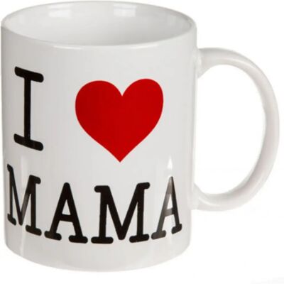 Marque Modèle - Tasse Cœur - Cadeau Mère - Mug - Publicité Marque Modèle - Tasse Cœur - Cadeau Mère - Mug - Publicité
