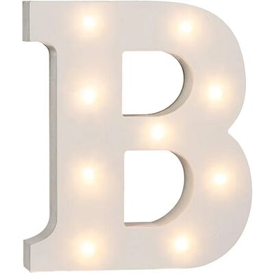 Out of the Blue Letter B LED-licht - Houten, op batterijen Out of the Blue Letter B LED-licht - Houten, op batterijen