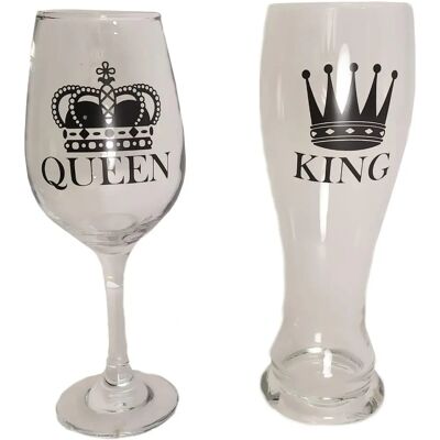 Set di 2 Bicchieri Close Up King 600 & 430 ml - Set di Bicchieri Set di 2 Bicchieri Close Up King 600 & 430 ml - Set di Bicchieri