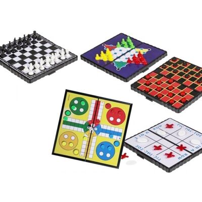 Merk - Mini Magnetische Bordspellen - Reizen & Gezinsplezier - Schaken, Ludo, Halma, Dammen, Tic-tac-toe Merk - Mini Magnetische Bordspellen - Reizen & Gezinsplezier - Schaken, Ludo, Halma, Dammen, Tic-tac-toe