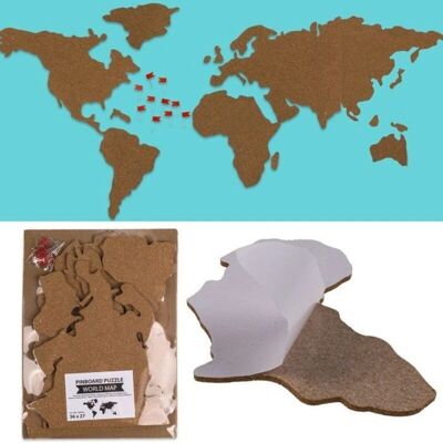 Out of the Blue World Map Cork Wall Puzzle - Bulletin Board Out of the Blue World Map Cork Wall Puzzle - Bulletin Board