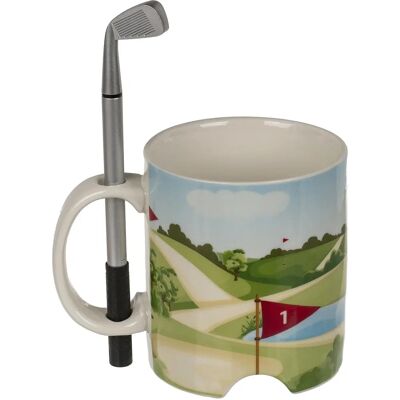 Marca Modello - Tazza da golf con penna e palla - 300ml Marca Modello - Tazza da golf con penna e palla - 300ml