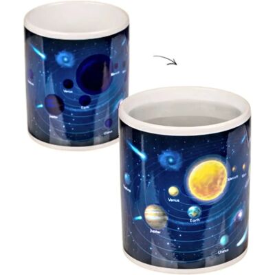 Mug en céramique système solaire - Réaction thermique - 12x10cm - Publicité Mug en céramique système solaire - Réaction thermique - 12x10cm - Publicité