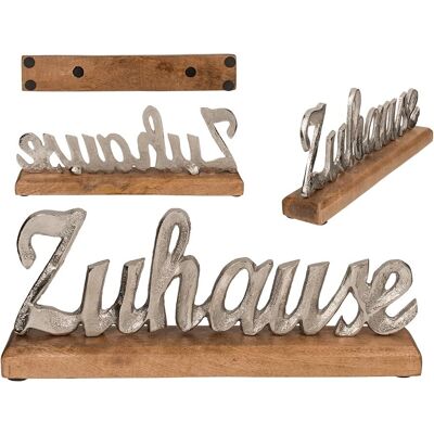 SILVER Home Decor - Elegant Design, Wooden Stand, Versatile Placement SILVER Home Decor - Elegant Design, Wooden Stand, Versatile Placement