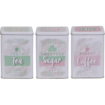Unknown - Pastel Metal Tins 12x18 - Pastel - Tin Set Unknown - Pastel Metal Tins 12x18 - Pastel - Tin Set