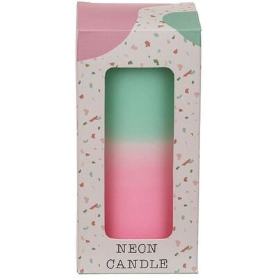 G. Wurm 10035209 Mint Roze Wit Gedegradeerde Kaars - Kaars G. Wurm 10035209 Mint Roze Wit Gedegradeerde Kaars - Kaars