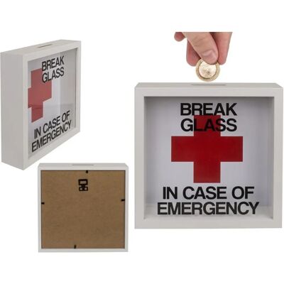 OEM - 20x20εκ Frame - Bois - Tirelire - Publicité OEM - 20x20εκ Frame - Bois - Tirelire - Publicité