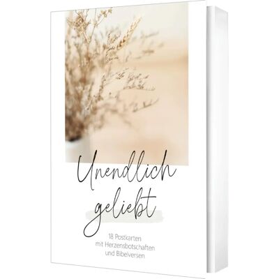 Gerth Medien - Unendlich geliebt - Postkartenset - 18 Postkarten mit Herzensbotschaften und Bibelversen - Postcard set Gerth Medien - Unendlich geliebt - Postkartenset - 18 Postkarten mit Herzensbotschaften und Bibelversen - Postcard set