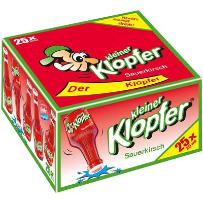 Kleiner Klopfer Sauerkirsch 16% Vol. 25x0,02l - Liqueur shot Kleiner Klopfer Sauerkirsch 16% Vol. 25x0,02l - Liqueur shot