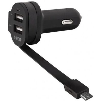 Chargeur voiture USB double Xqisit 20425 - Auto, Smartphone, Tablette - Publicité Chargeur voiture USB double Xqisit 20425 - Auto, Smartphone, Tablette - Publicité
