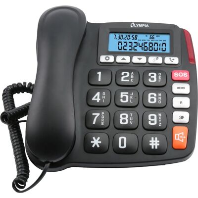 Olympia 4520 Zwart Wit - Telefoon Olympia 4520 Zwart Wit - Telefoon