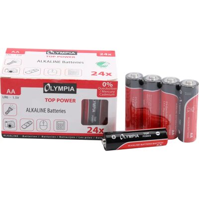 Olympia 40179 Hushållsbatteri AA Alkaliska - Hushållsbatterier Olympia 40179 Hushållsbatteri AA Alkaliska - Hushållsbatterier