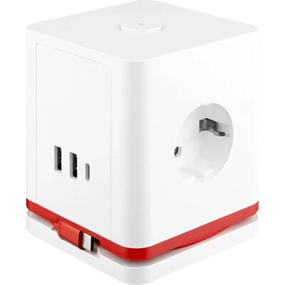 Olympia SW 1000 Strömsladd - 3 vägguttag, 1,5m, USB Olympia SW 1000 Strömsladd - 3 vägguttag, 1,5m, USB