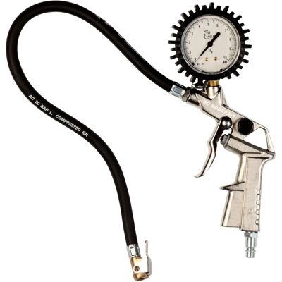 Rodcraft RF02G Gonfiatore pneumatici - Manometro calibrato, Tubo 500mm, 0-10 bar Rodcraft RF02G Gonfiatore pneumatici - Manometro calibrato, Tubo 500mm, 0-10 bar