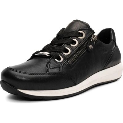 Ara OSAKA Leather Sneaker - Sporty Unicolored G Width Ara OSAKA Leather Sneaker - Sporty Unicolored G Width