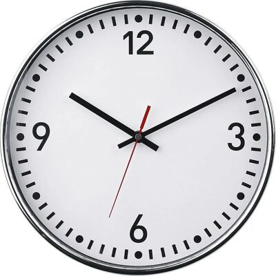 Relógio de parede Kaiserkraft - Ø 300 mm - Quartzo - Branco Relógio de parede Kaiserkraft - Ø 300 mm - Quartzo - Branco
