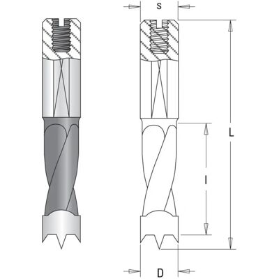 Guhdo Guhdo Broca Combinada HW - 6mm, 57.5mm, Corte Derecha/Izquierda Guhdo Guhdo Broca Combinada HW - 6mm, 57.5mm, Corte Derecha/Izquierda