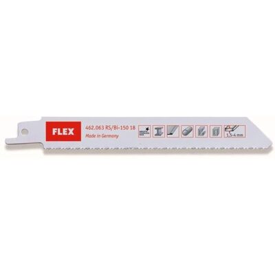 Flex BI-150 18 Edelstahl Säbelsägeblätter - 5er Pack Flex BI-150 18 Edelstahl Säbelsägeblätter - 5er Pack