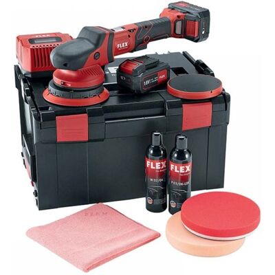 Flex Power Tools FLXFE15150ST 18V Cordless Orbital Polisher - 150mm, 2x 5.0Ah Batteries Flex Power Tools FLXFE15150ST 18V Cordless Orbital Polisher - 150mm, 2x 5.0Ah Batteries