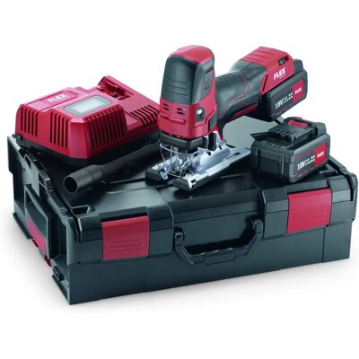 Flex Stichsäge 18V - Variable Geschwindigkeit, 2 Akkus, Koffer - Elektrowerkzeug Flex Stichsäge 18V - Variable Geschwindigkeit, 2 Akkus, Koffer - Elektrowerkzeug