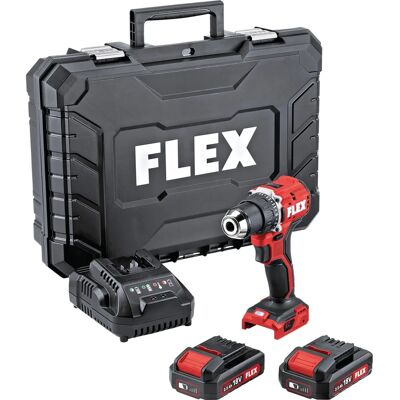 Flex - Kompakte 2-Gang Akku-Bohrschrauber - 18V - Set + 2 Batterien Flex - Kompakte 2-Gang Akku-Bohrschrauber - 18V - Set + 2 Batterien