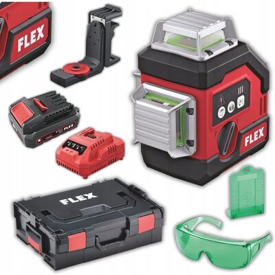 Flex ALc 3/360-G/R Laserwasserwaage mit 12er Set & Ladegerät Flex ALc 3/360-G/R Laserwasserwaage mit 12er Set & Ladegerät