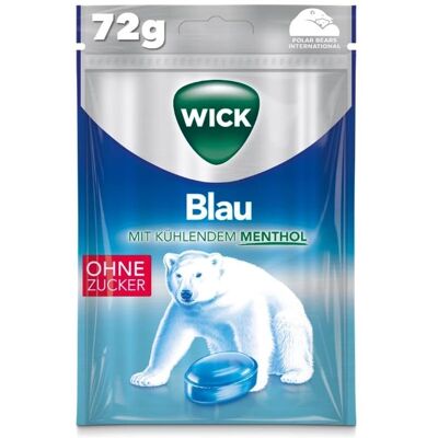 WICK Blau Menthol Bonbons - Zuckerfrei - Frischer Atem WICK Blau Menthol Bonbons - Zuckerfrei - Frischer Atem