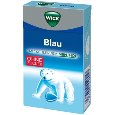WICK Blau Menthol Bonbons - Zuckerfrei, Clickbox WICK Blau Menthol Bonbons - Zuckerfrei, Clickbox