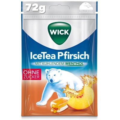 Wick Pfirsich Zuckerfreie Ice Tea Bonbons Wick Pfirsich Zuckerfreie Ice Tea Bonbons