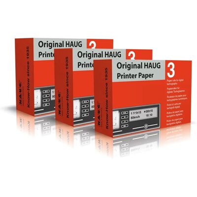 Haug Thermorolle Economy 030 100-O 57mm x 8m weiß - Thermopapier Haug Thermorolle Economy 030 100-O 57mm x 8m weiß - Thermopapier