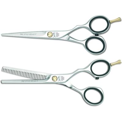 Jaguar PreStyle RelaxPolished Friseurschere - Offset Silber Jaguar PreStyle RelaxPolished Friseurschere - Offset Silber